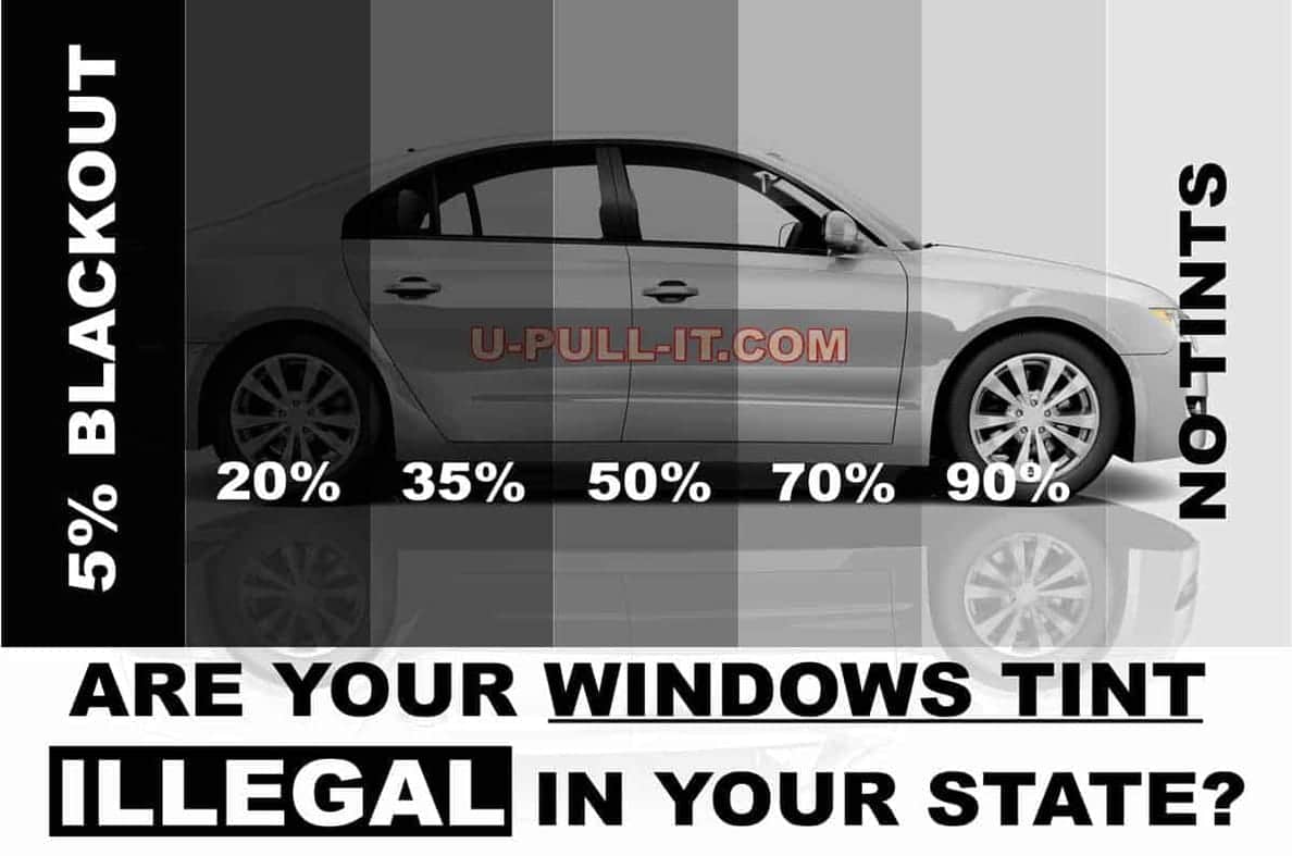 States where car window tint is illegal