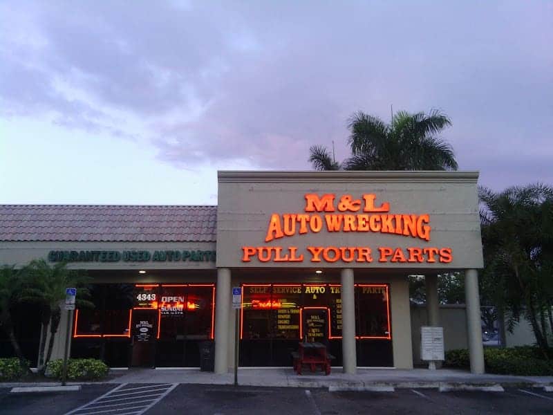 M & L Auto Wrecking & Parts at 4100 S Military Trail, Lake Worth, FL 33461