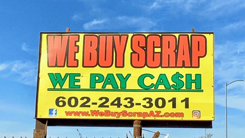 We Buy Scrap at 3035 W Broadway Rd, Phoenix, AZ 85041 — used auto parts in Phoenix, AZ