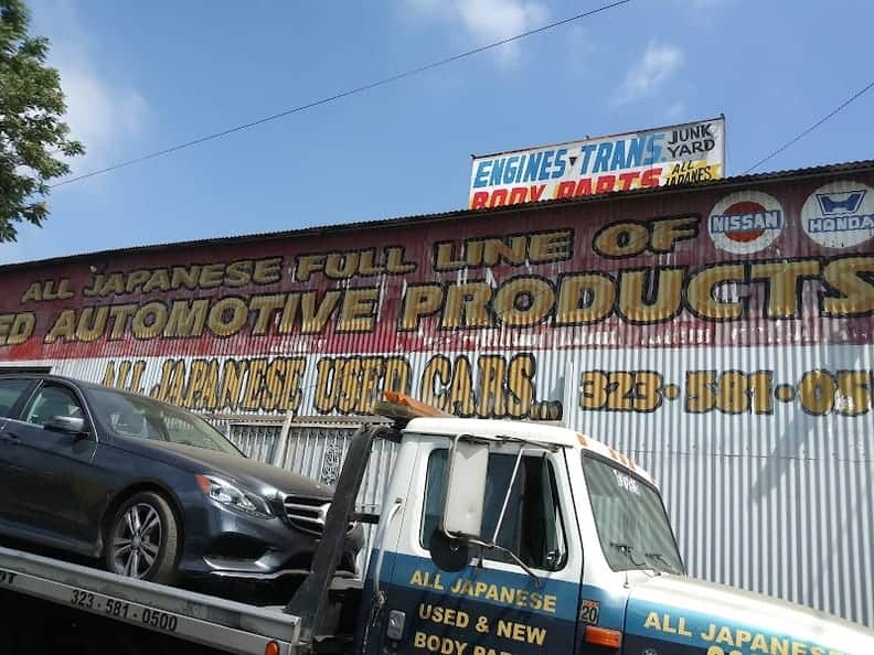 All Japanese Auto Wrecking Service Inc — used auto parts in Los Angeles, CA