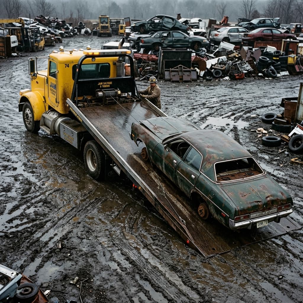 How to Junk a Car with No Wheels, No Keys, or Dead Brakes