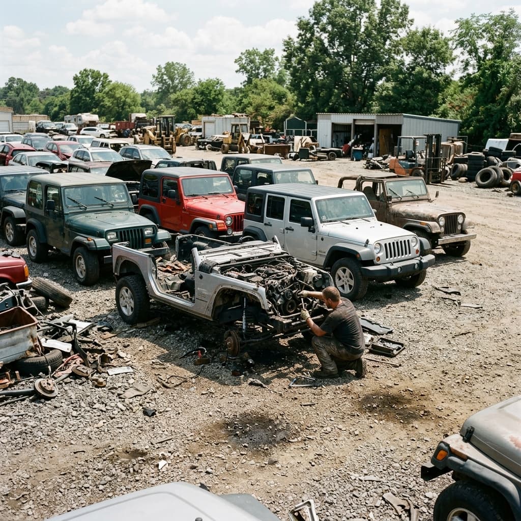 Jeep Wrangler Junkyard Parts Guide: TJ, JK & JL Interchange Breakdown