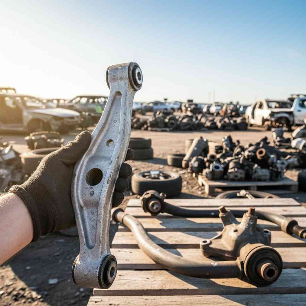 Finding a Control Arm and Other Suspension Parts at a Salvage Yard
