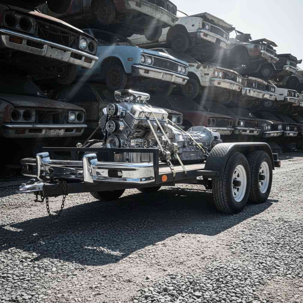 Can I bring my own vehicle or trailer to transport parts?