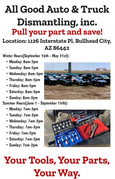 All Good Auto & Truck Dismantling, inc.