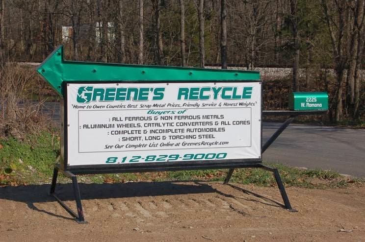 Greene's Recycle at 2225 Ramona Rd, Spencer, IN 47460