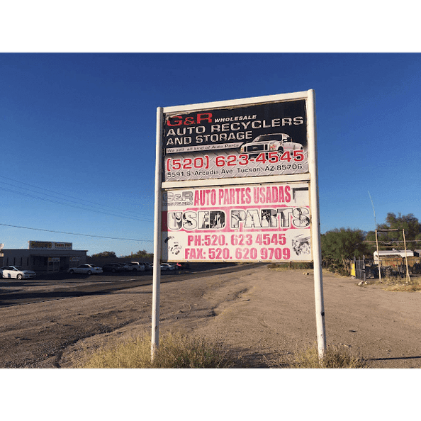 G & R Recycling & Storage at 5591 S Arcadia Ave, Tucson, AZ 85706 — used auto parts in Tucson, AZ