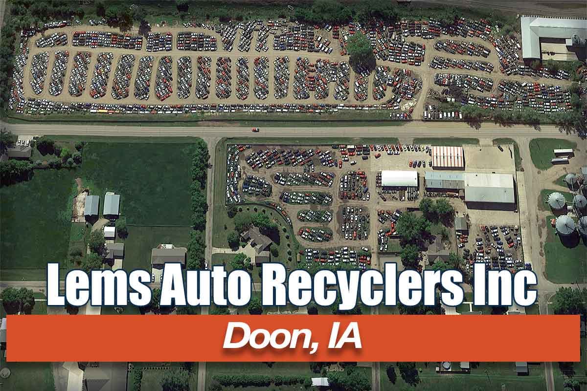 Lems Auto Recyclers Inc at 402 Gere Ave, Doon, IA 51235 — used auto parts in Doon, IA