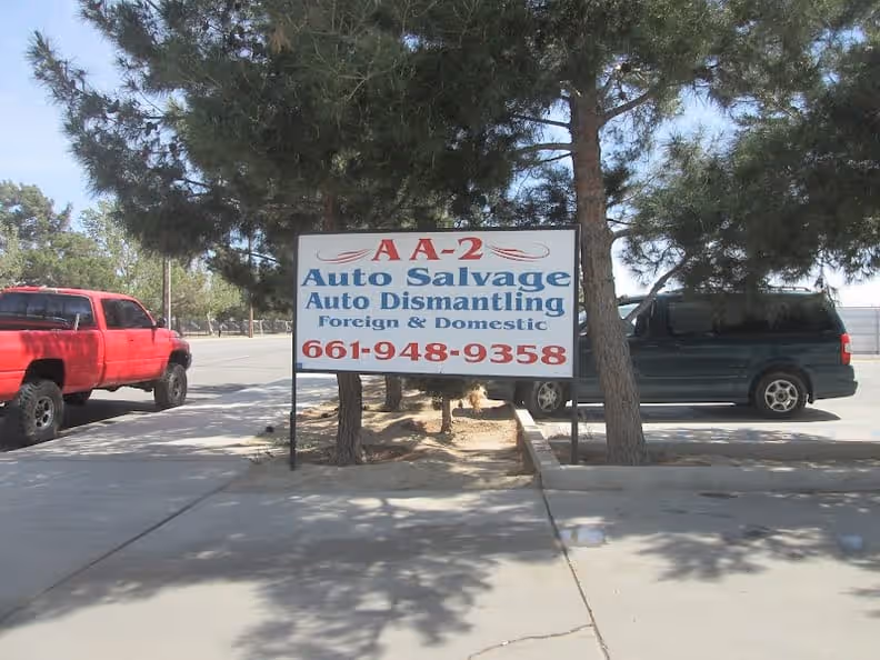 AA2 Auto Salvage and Recycling at 45509 Division St, Lancaster, CA 93535 — used auto parts in Lancaster, CA