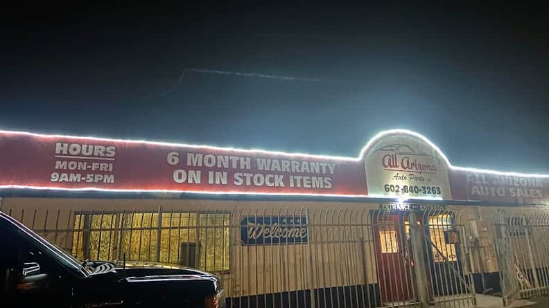 All Arizona Auto Parts at 3010 W Broadway Rd Unit #A, Phoenix, AZ 85041 — used auto parts in Phoenix, AZ
