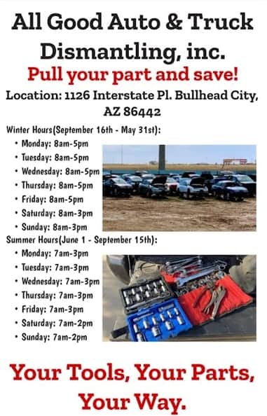 All Good Auto & Truck Dismantling, inc.