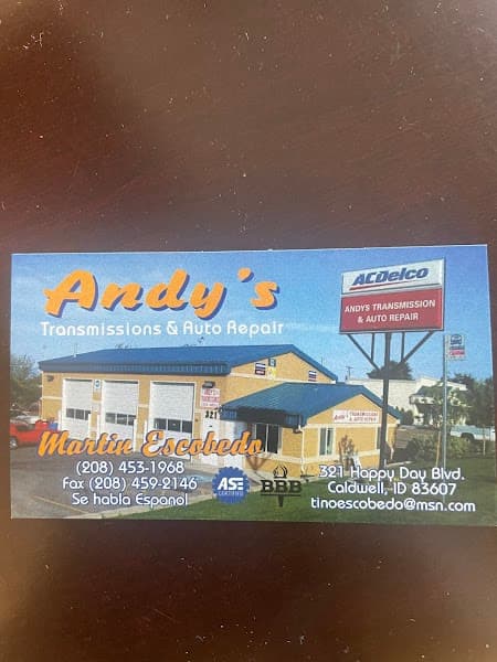 Andy's Transmissions & Auto at 321 Happy Day Blvd, Caldwell, ID 83607