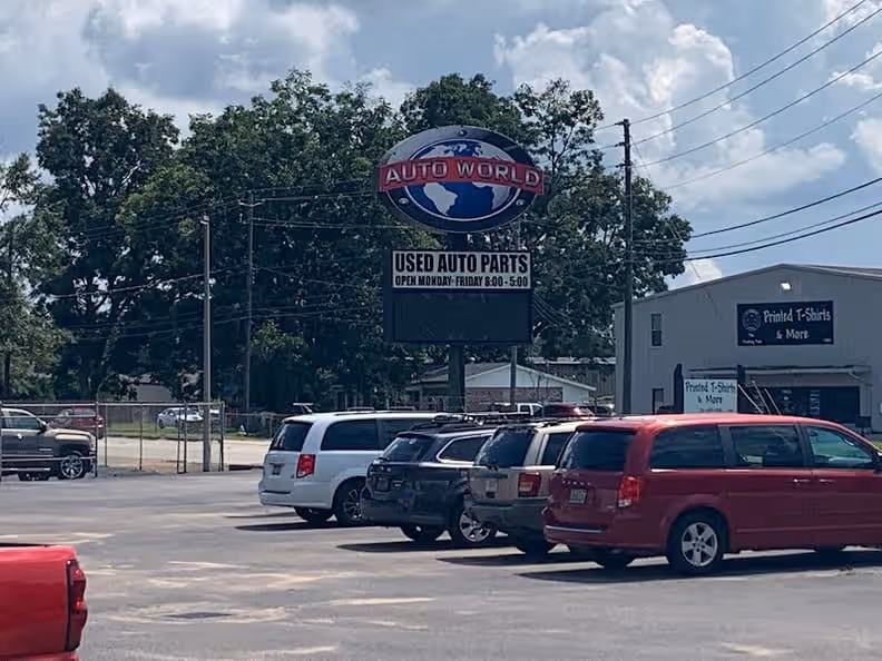 Auto World Salvage & Sales at 7980 Tanner Williams Rd, Mobile, AL 36608 — used auto parts in Mobile, AL