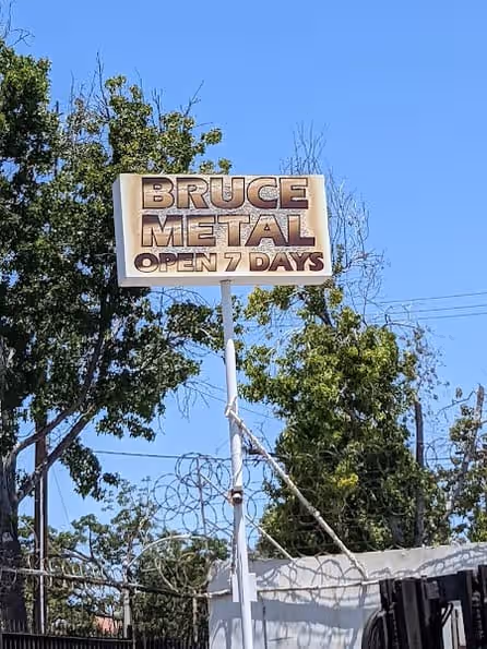 Bruce Metal & Salvage Inc at 920 E 6th St, Santa Ana, CA 92701 — used auto parts in Santa Ana, CA
