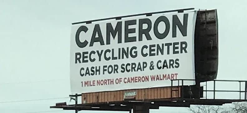Cameron Recycling Center llc at mile north of cameron wal mart 8691, US-69, Cameron, MO 64429