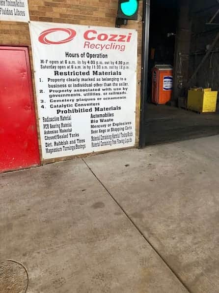 Cozzi Recycling - Public Metal Recycling Center at 2400 Main St, Melrose Park, IL 60160 — used auto parts in Melrose Park, IL