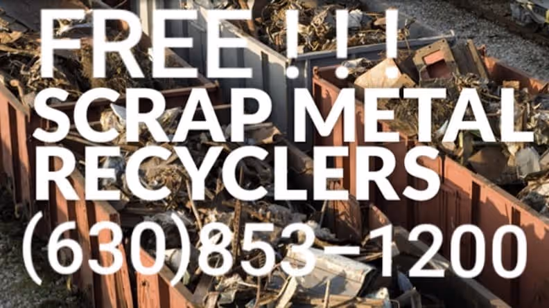 Free Scrap Metal Pick Up at 1049 Indiana St, Aurora, IL 60506 — used auto parts in Aurora, IL