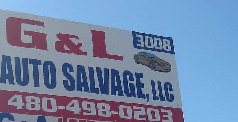 G & L Auto Salvage LLC at 3008 W Broadway Rd, Phoenix, AZ 85041 — used auto parts in Phoenix, AZ