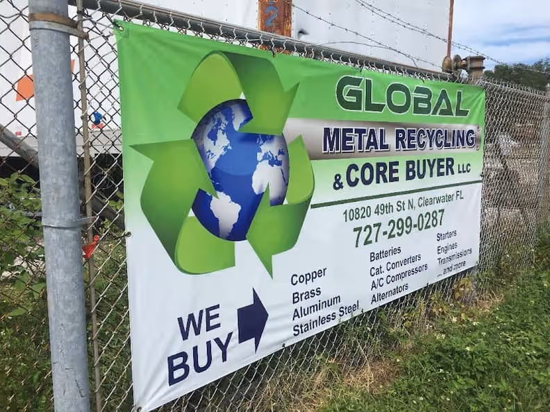 Global Metal Recycling & Core Buyer at 10820 49th St N, Clearwater, FL 33762 — used auto parts in Clearwater, FL