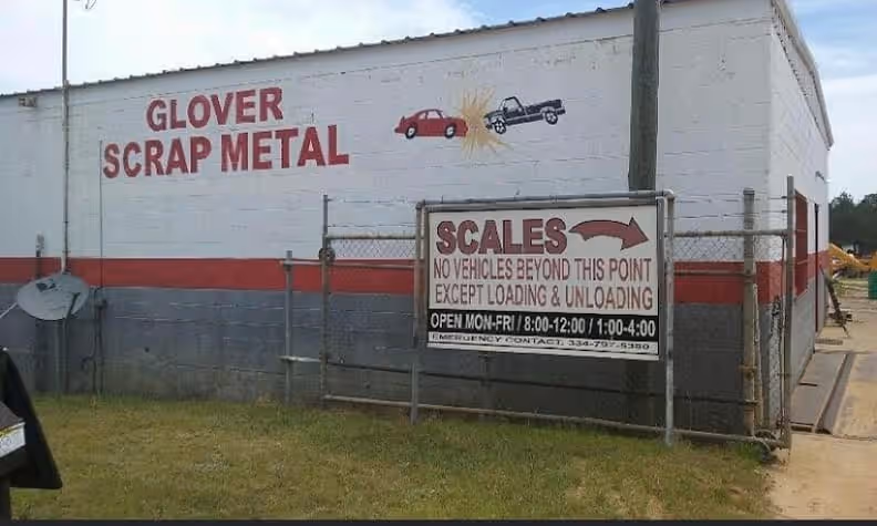 Glover Scrap Metal Co at 3301 Co Rd 25, Dothan, AL 36303 — used auto parts in Dothan, AL
