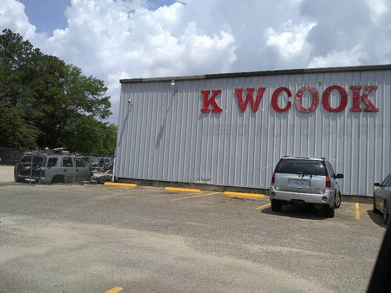 K W Cook's Auto Salvage at 7414 Woolmarket Rd, Biloxi, MS 39532 — used auto parts in Biloxi, MS