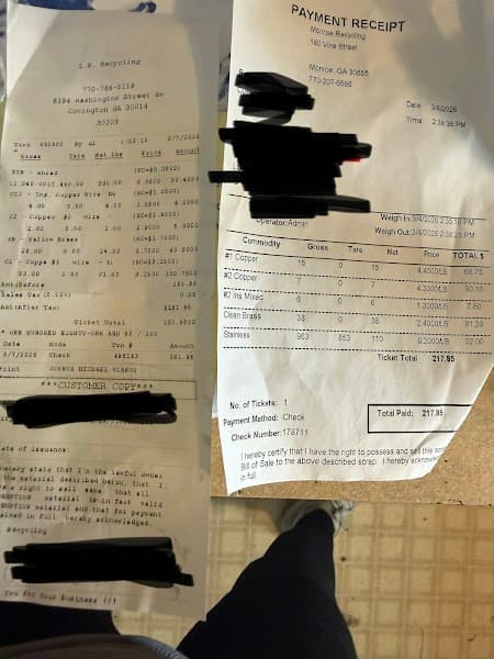 L B Recycling Center at 8194 Washington St SW, Covington, GA 30014