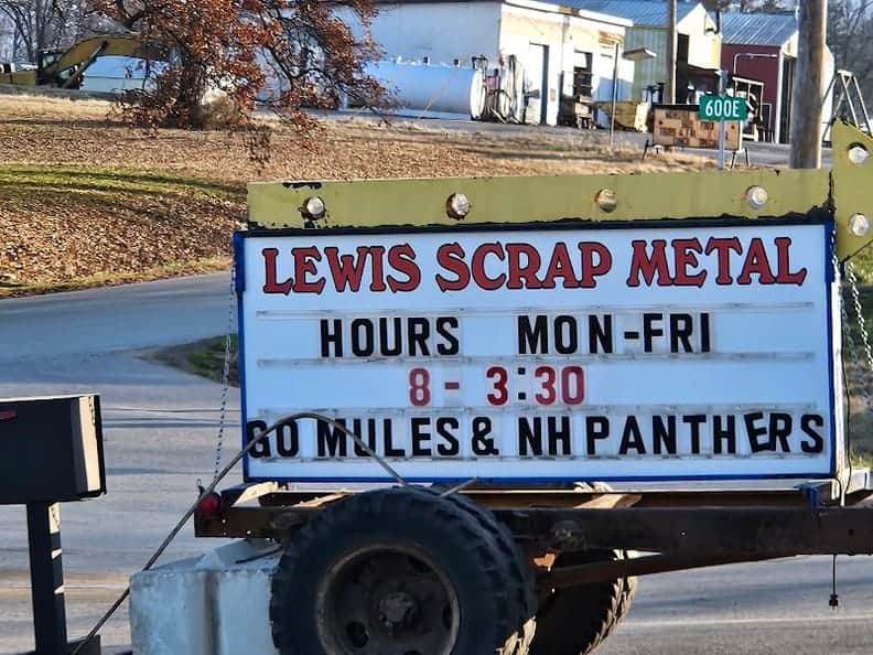 Lewis Scrap Metal at 593 Co Rd 2575 N, Burnt Prairie, IL 62820