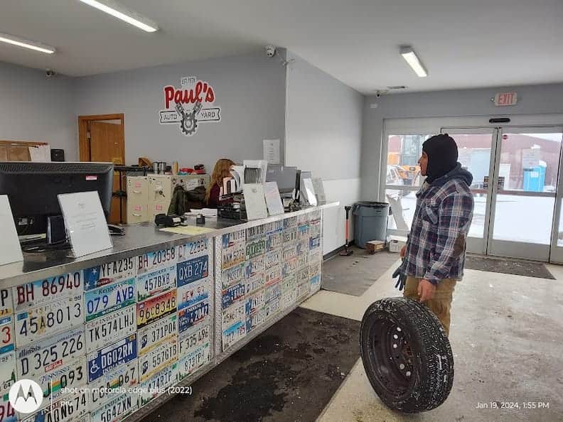 Paul's Auto Yard at 6530 Broadway, Merrillville, IN 46410 — used auto parts in Merrillville, IN