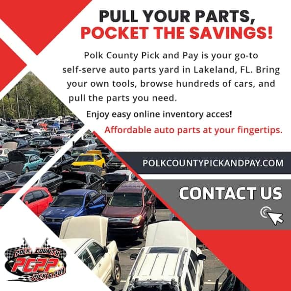 Polk County Pick & Pay at 7623 US Hwy 98 N, Lakeland, FL 33809 — used auto parts in Lakeland, FL