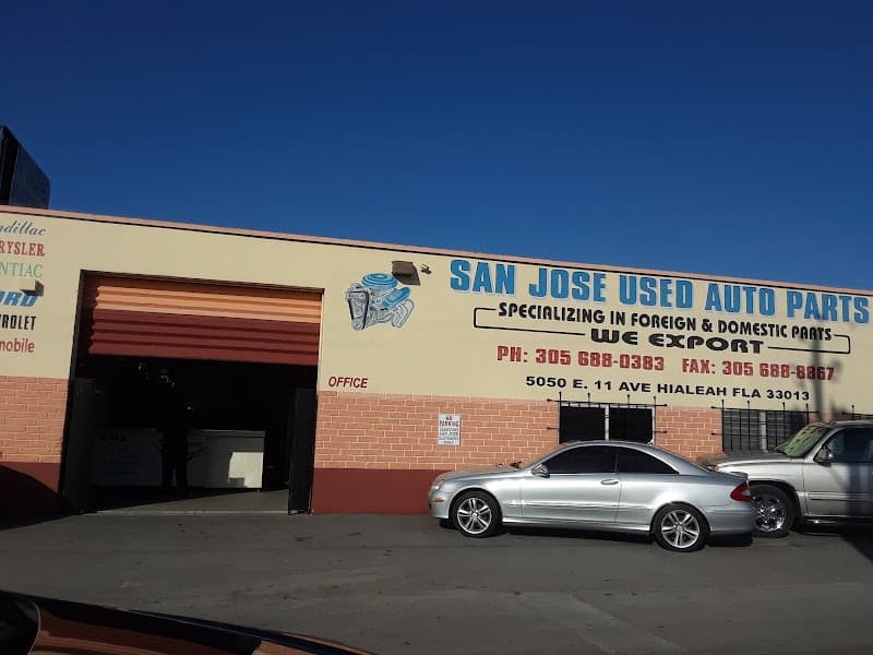 San Jose Used Auto Parts Inc at 5050 E 11th Ave, Hialeah, FL 33013 — used auto parts in Hialeah, FL