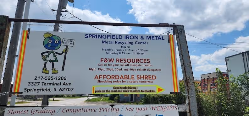 Springfield Iron & Metal Co at 3327 Terminal Ave, Springfield, IL 62707 — used auto parts in Springfield, IL