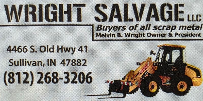 Wright's Salvage at 4466 S Old U.S. 41, Sullivan, IN 47882
