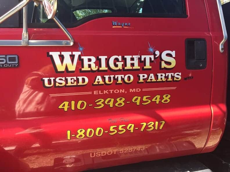 Wright's Used Auto Parts at 826 Union Church Rd, Elkton, MD 21921 — used auto parts in Elkton, MD