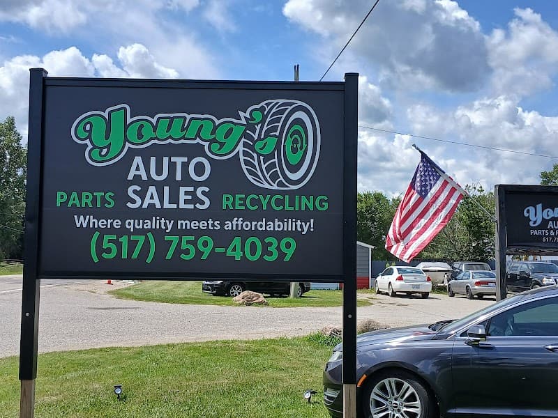 Young's Auto Parts & Recycling at 6040 W Beecher Rd, Adrian, MI 49221