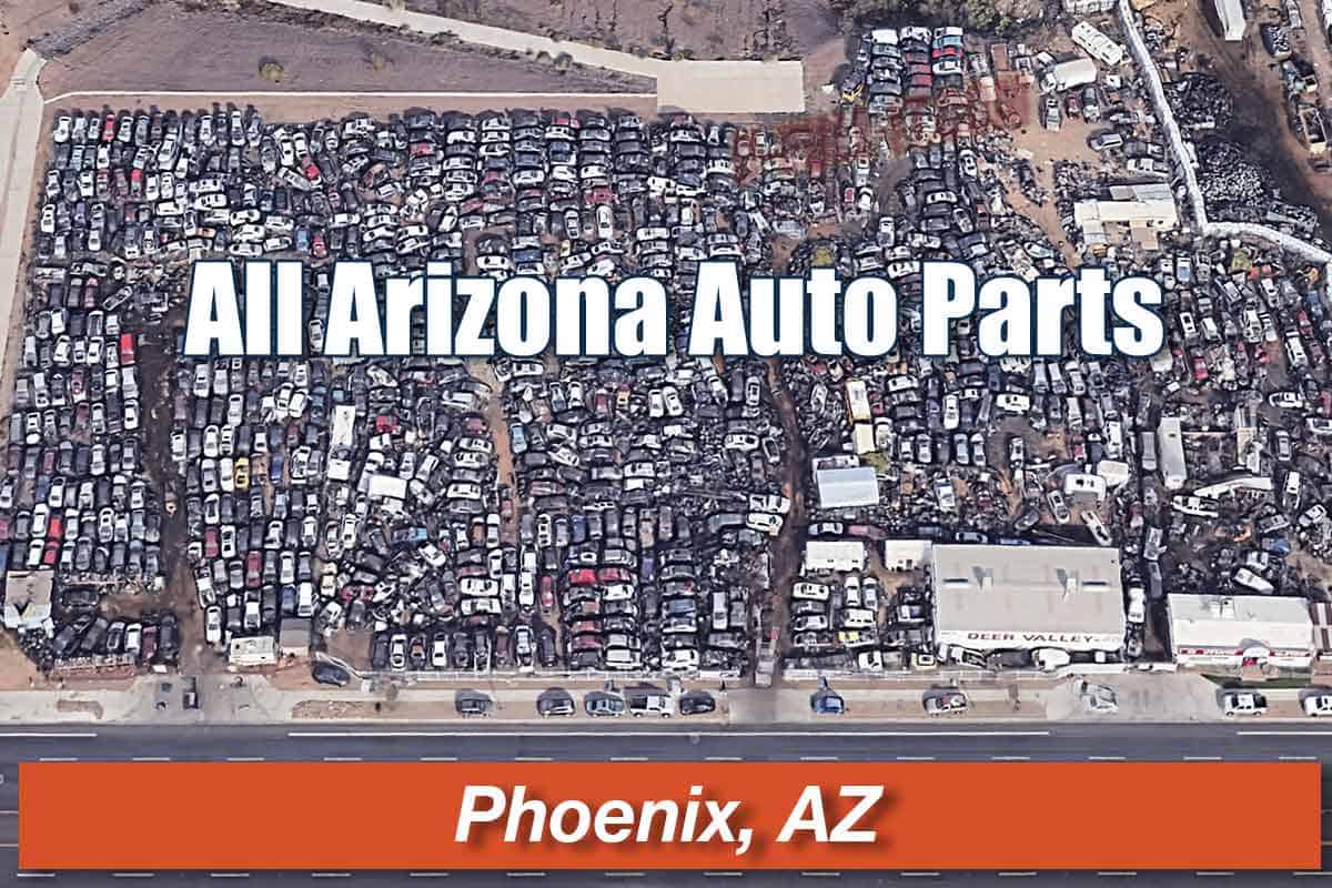 Drone view of All Arizona Auto Parts at 3010 W Broadway Rd, Phoenix, AZ 85041