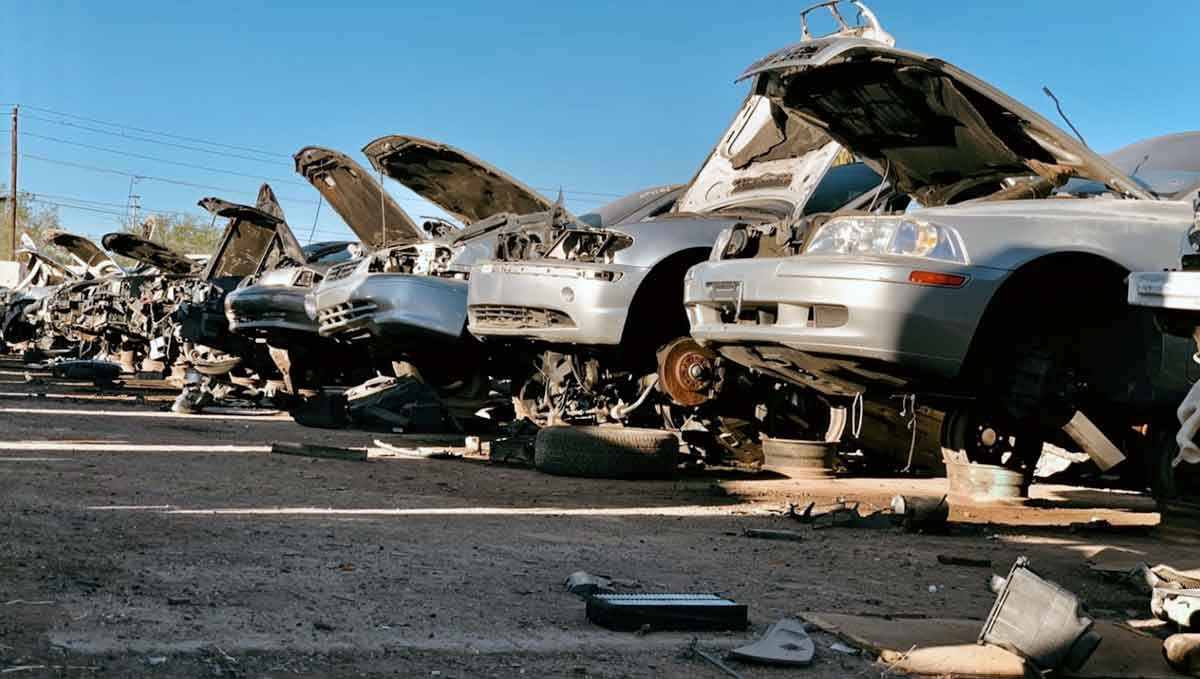 Junk cars from Pull N Save South at 504 S 27th Ave, Phoenix, AZ 85009