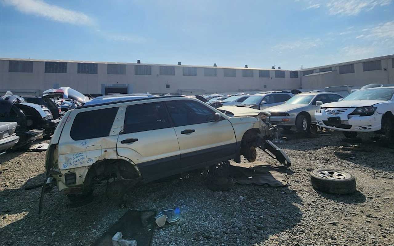 Junk cars inventory at U-Pick-It at 7700 E Winner Rd, Kansas City, MO 64125