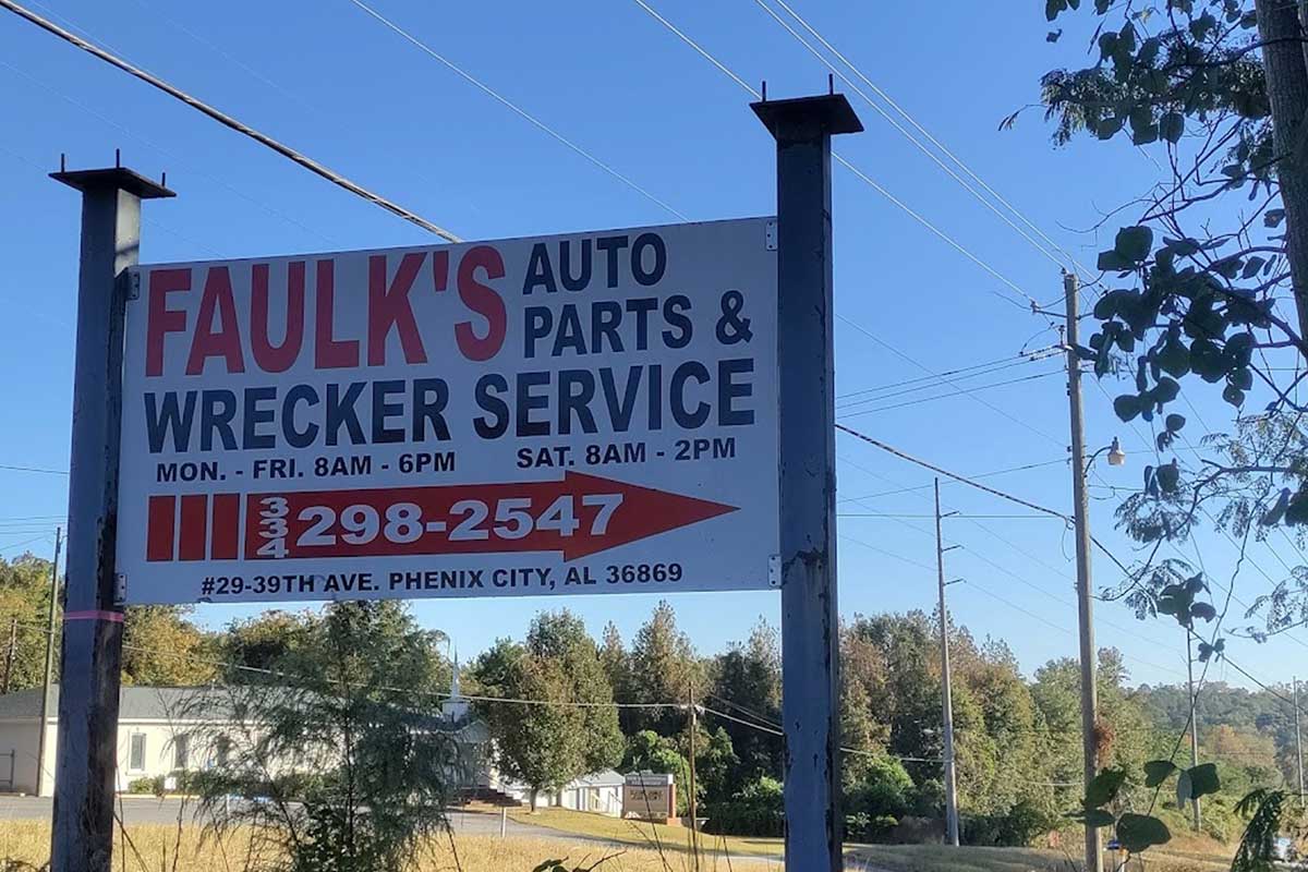 Faulk's Auto Parts & Services at 29 39th Ave, Phenix City, AL 36869