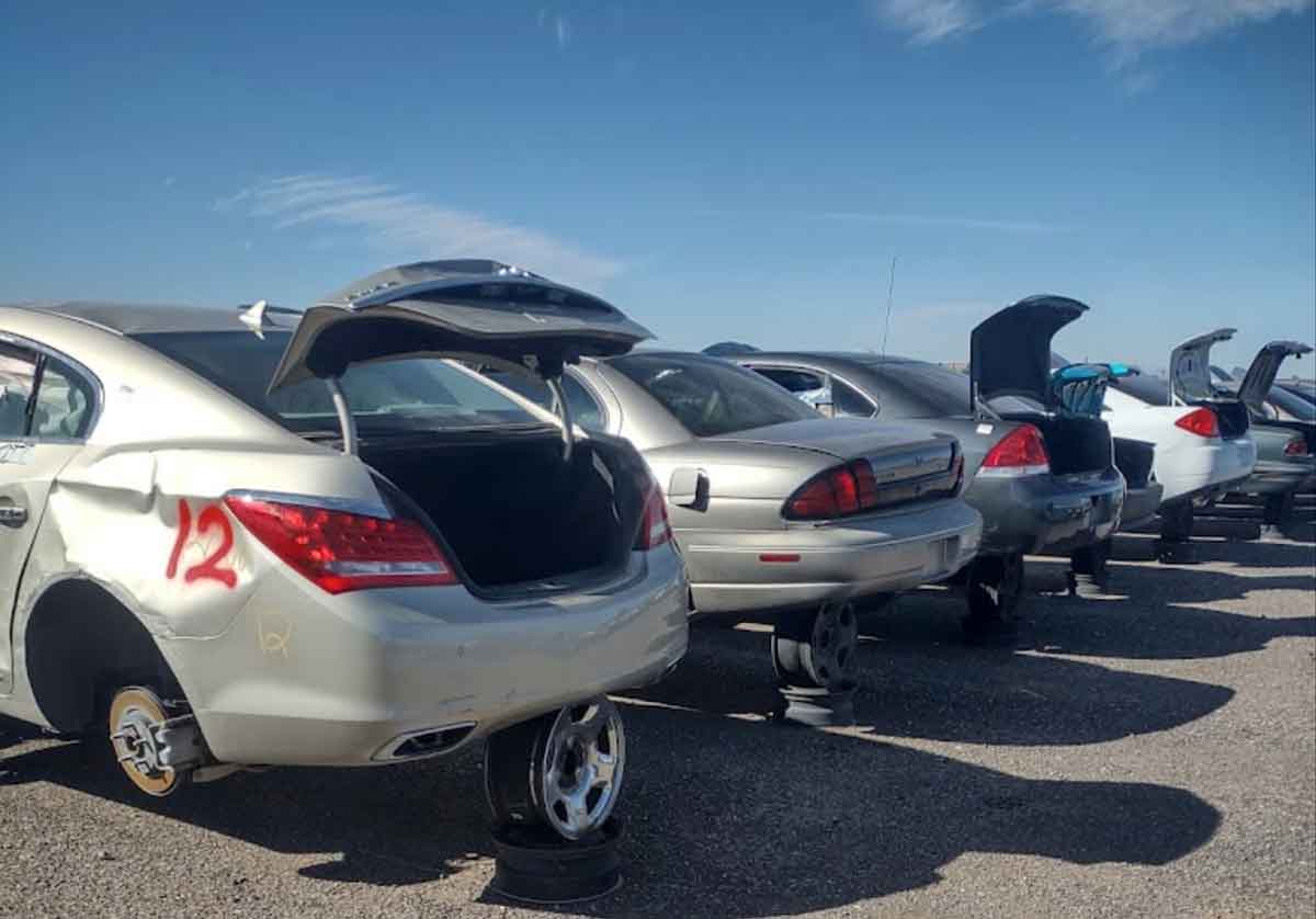 Junk cars from Pull N Save Tucson at 6671 E Littletown Rd, Tucson, AZ 85756