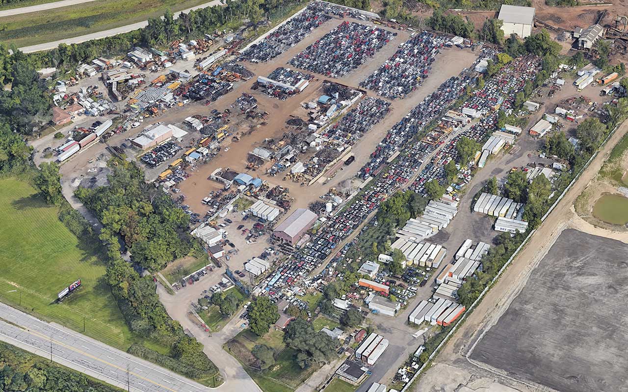 Junk cars inventory of Taylor Auto Salvage at 16211 Pardee Rd, Taylor, MI 48180