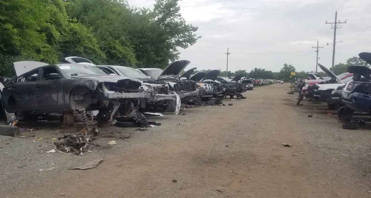 junked vehicles from Circus Auto Parts Inc at 13701 S Ashland Ave, Riverdale, IL 60827