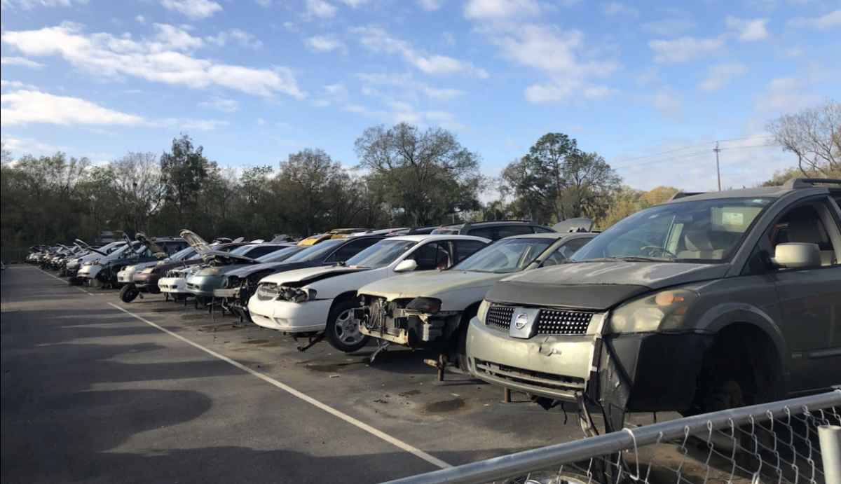 Vehicles that Aerial view of Polk County Pick & Pay Junkyard at 7623 US Hwy 98 N, Lakeland, FL 33809 buys