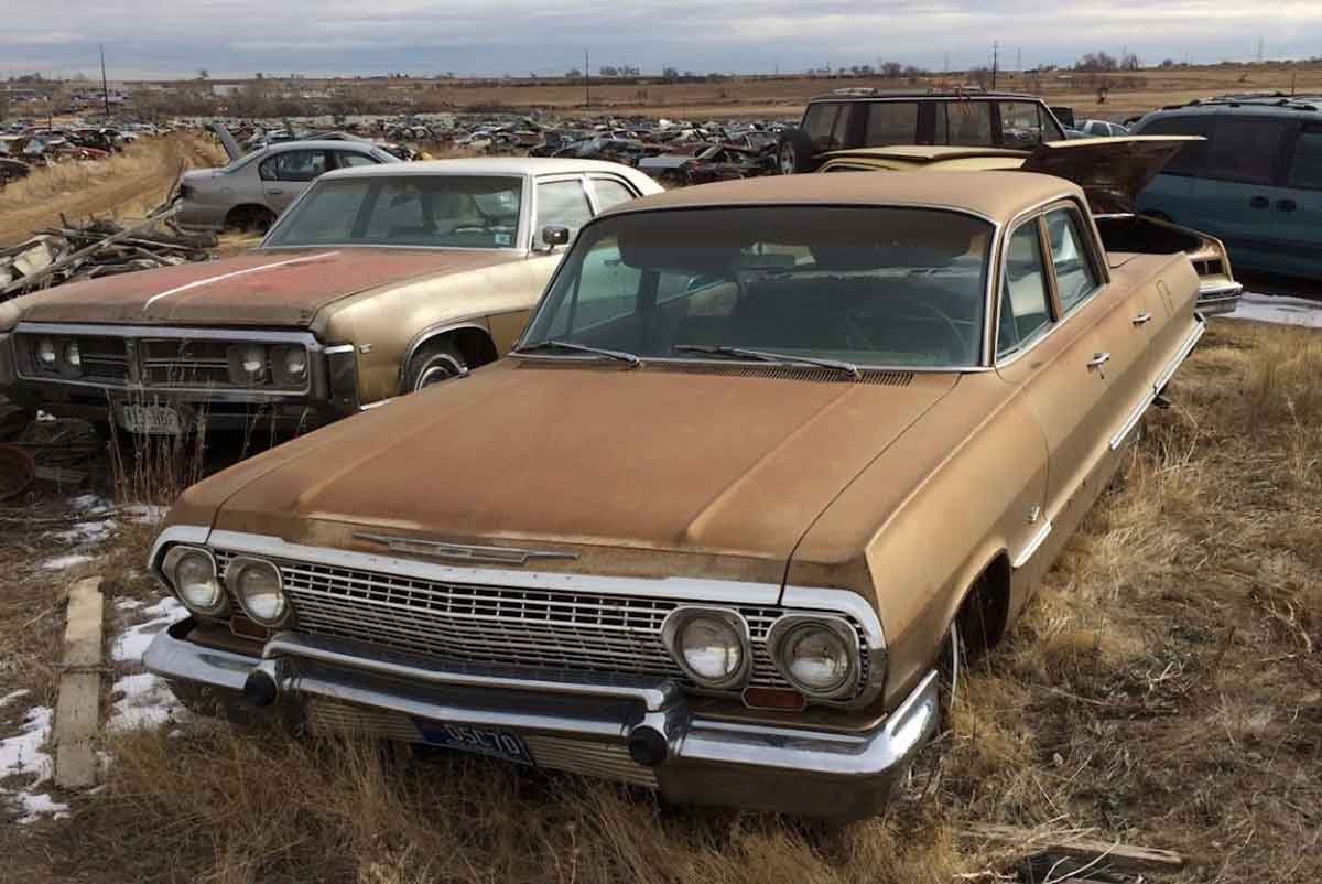 Junked car from Erie Auto Salvage Inc at 4878 E I-25 Frontage Rd, Dacono, CO 80514