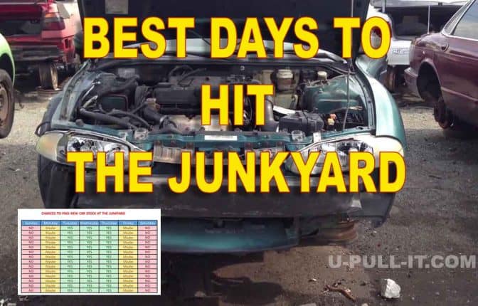 The best day to visit the junkyard are