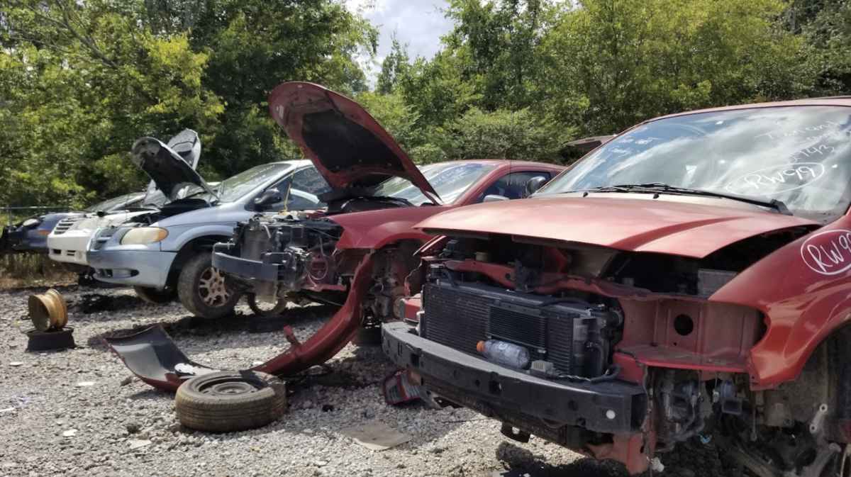 Junked vehicles from CP's U-Pull It Auto Parts at 2430 S Dixie Hwy, Dalton, GA 30720