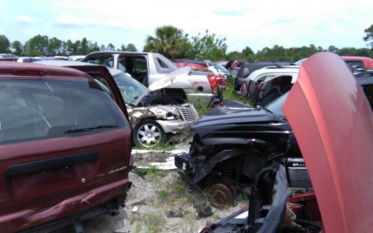 North Brevard Auto Salvage Yard in Mims, FL Junk Cars