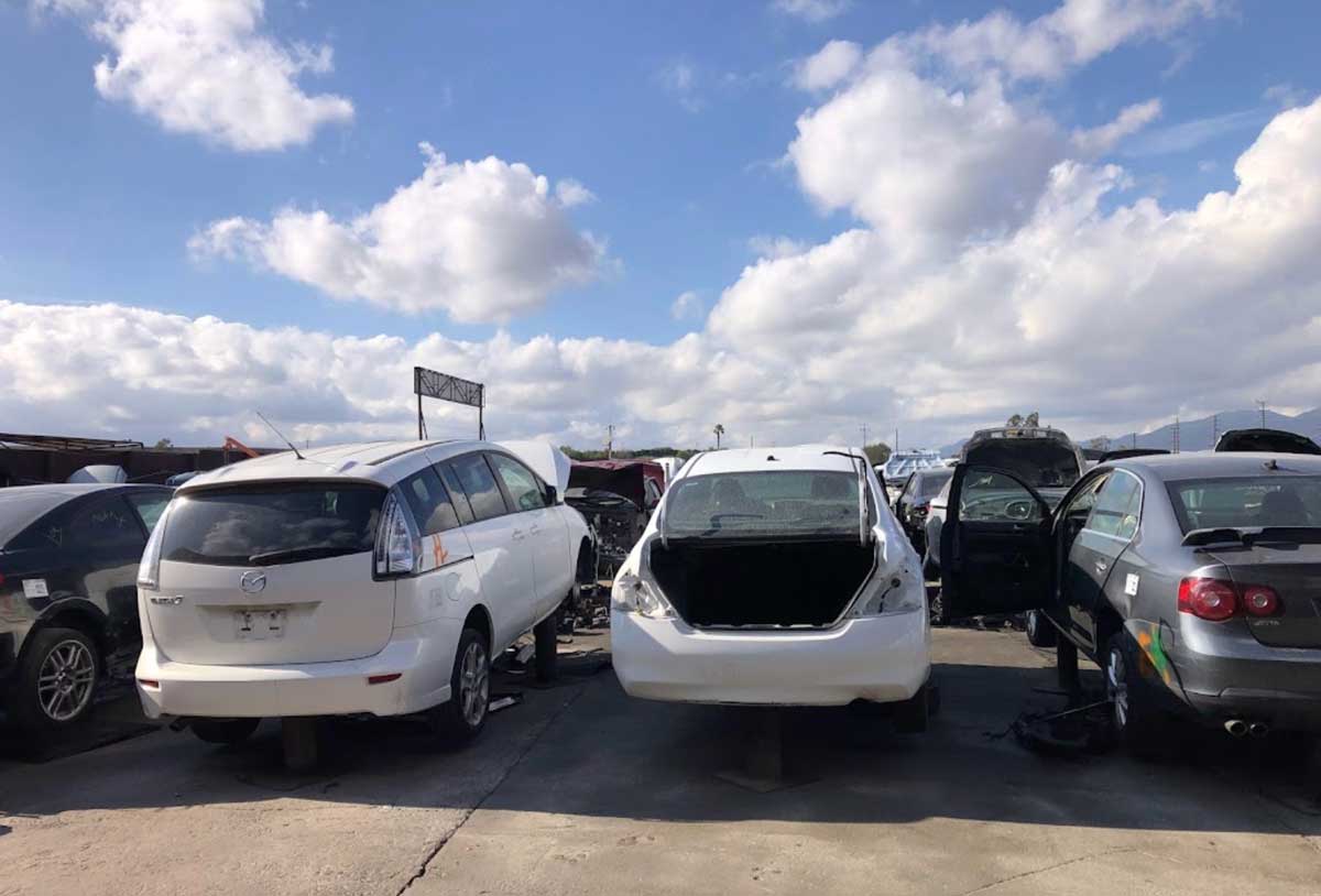 Junked cars at LKQ Pick Your Part - Denver at 6100 N Federal Blvd, Denver, CO 80221