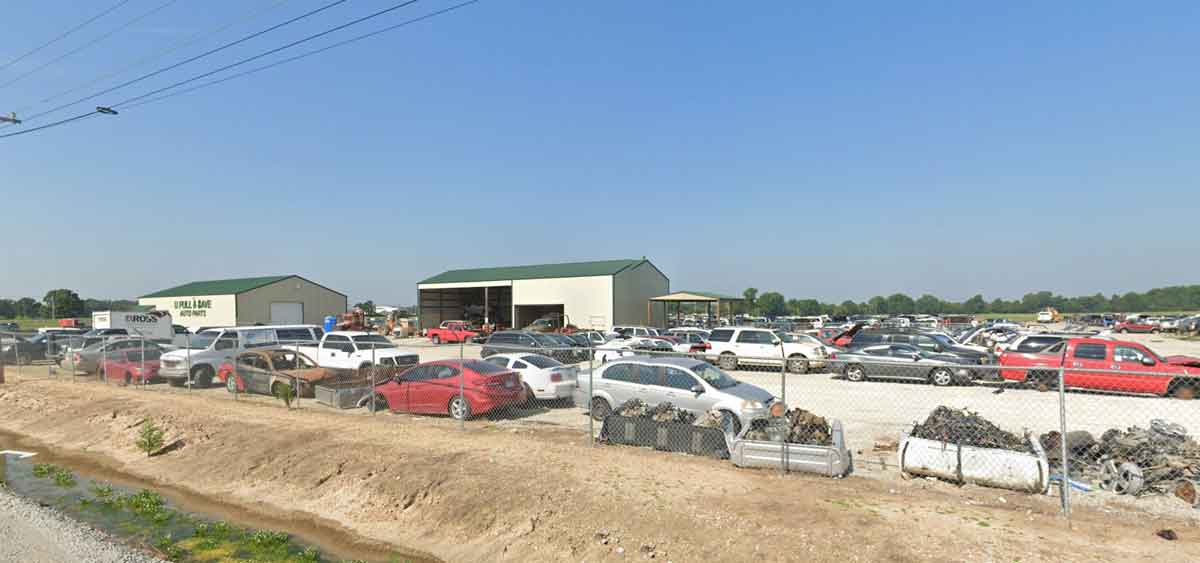 Outside view of U-Pull and Save Auto Parts junkyard 193 Henson Rd, Jonesboro, AR 72401