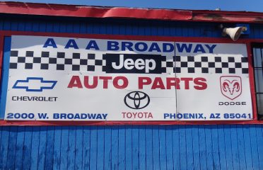 AAA Broadway Auto Parts Used auto parts store at 2000 W Broadway Rd