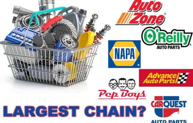 Largest auto parts stores chains in the USA